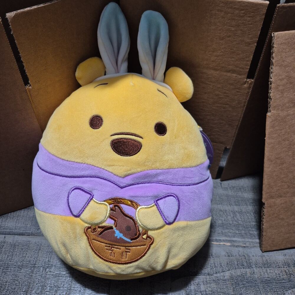 Disney Kelly Toys Winnie The Pooh Squishmallows Easter 2024 Bunny Ears 11"